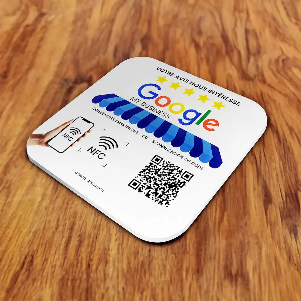 Plaque Avis google NFC 